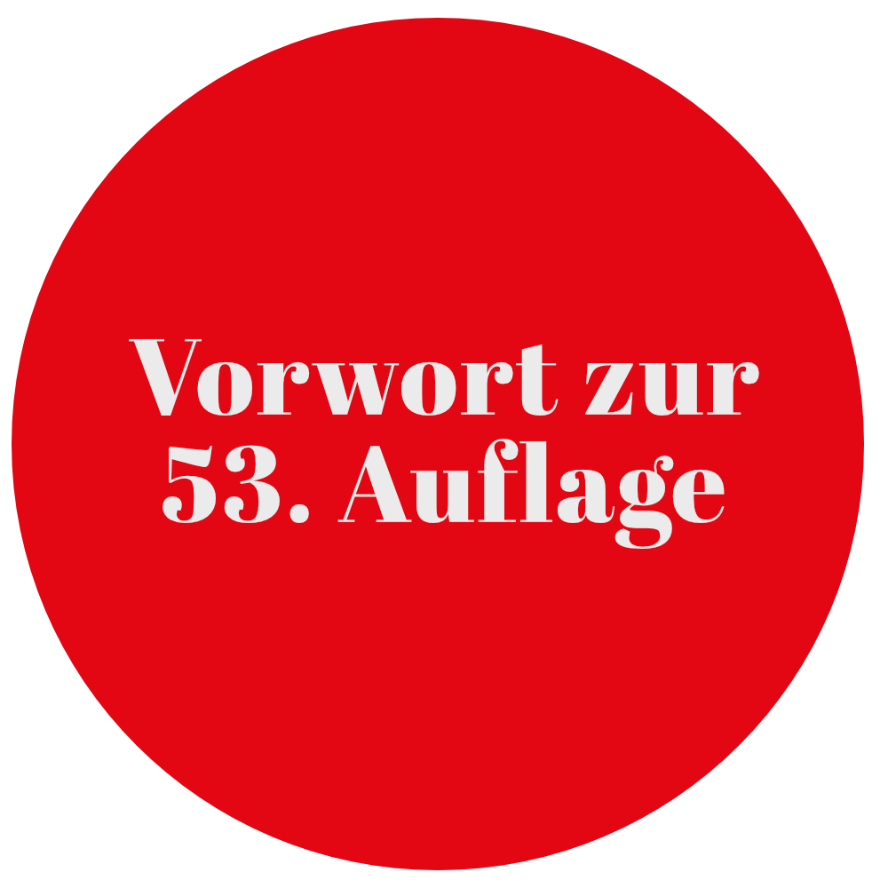 circle_dresbach_53 Kreis mit den Worten: Vorwort zur 53. Auflage, verlinkt zum Vorwort für die 53. Auflage.